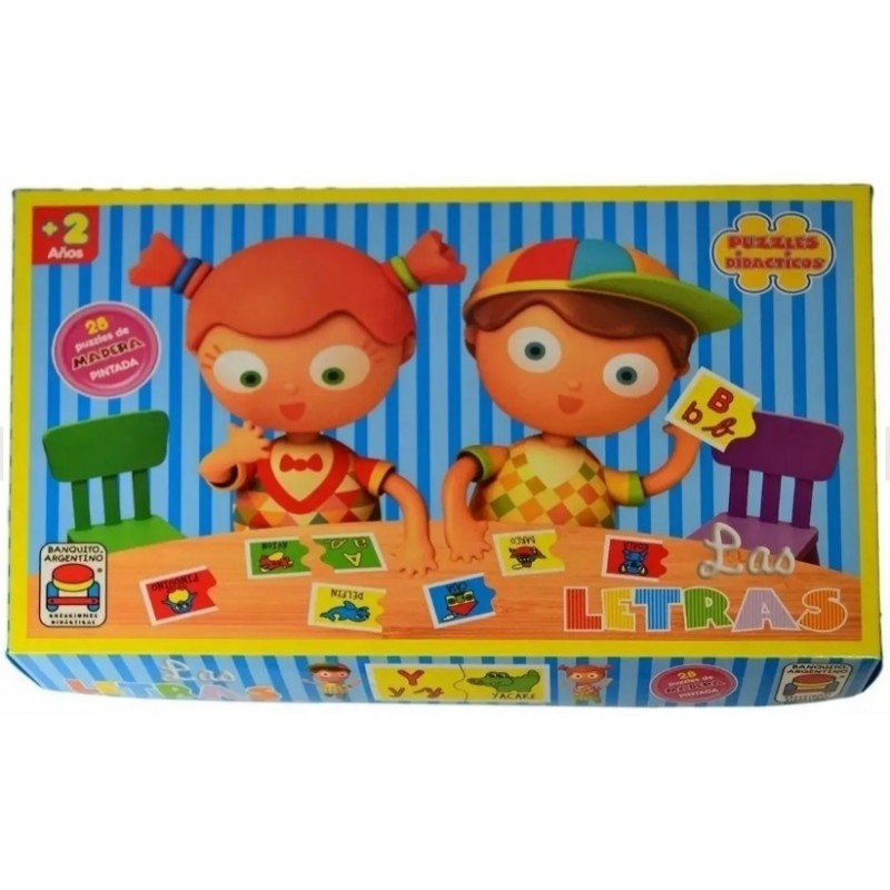 Las letras puzzle rompecabezas didáctico