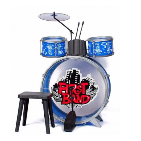 Bateria Musical infantil con banquito