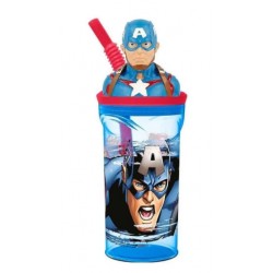 Vaso Capitán América Sorbete Cresko SP467