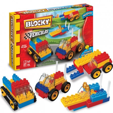 Blocky Vehiculos 2 70 Piezas