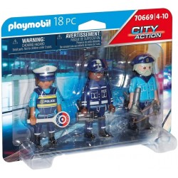 Playmobil City Action Set Policias X 3 70669
