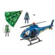 Playmobil City Action Helicóptero Policía Persecución Paracaídas 70569