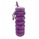 Botella De Silicona Plegable Mariposas Cresko CK270
