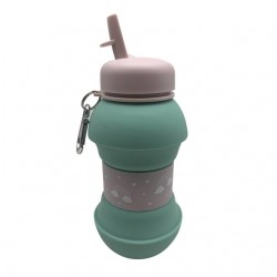 Botella de Silicona Plegable Nubes Cresko CK283