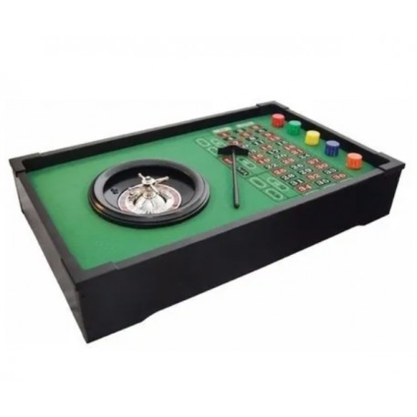 Mini Ruleta de Mesa con fichas y accesorios