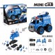 Diy Mini Camion P/ Armar C/ Herramientas Policia Isakito IK0063/4/5/6