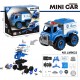Diy Mini Camion P/ Armar C/ Herramientas Policia Isakito IK0063/4/5/6