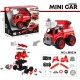 Diy Mini Camion P/ Armar C/ Herramientas Bombero Isakito