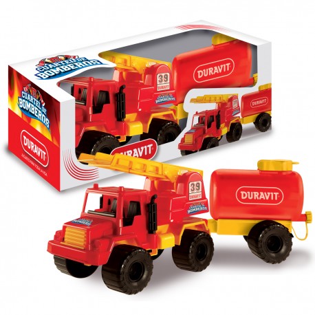 Set Camion Bombero Mediano C/ Acoplado 207 Duravit
