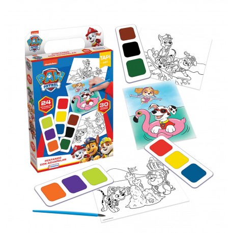 Paw Patrol Pintando Con Acuarelas Arte Tapimovil