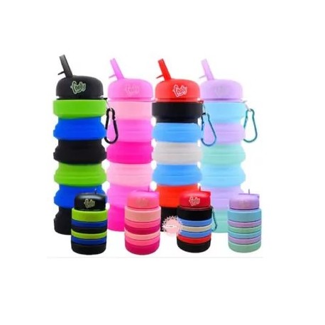 Botella de Silicona Plegable Acordeon Footy BOTFTY22