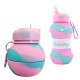 Botella de Silicona Plegable Redonda Footy BOTFTY19