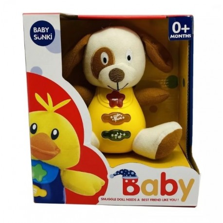 Peluche Soft Perro Luz Sonido Baby Sunki 807-1