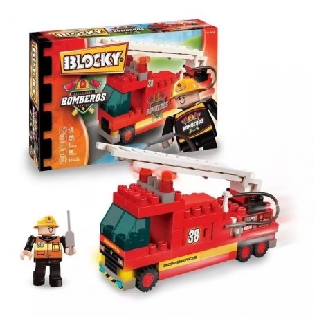 Bloques Blocky Bomberos 70 Piezas 01-0650