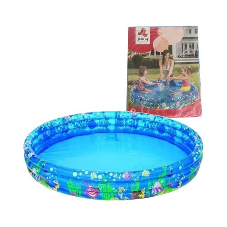 Pileta Inflable Decorada Tres Aros 1.22m x 25cm Jilong Faydi 017011