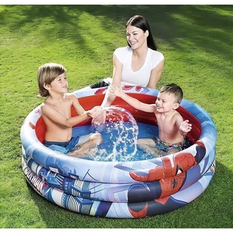 Pileta Inflable 1.22m Spiderman Hombre Araña