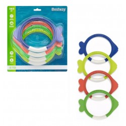 Peces Aros sumergibles Buceo X 4 Bestway 26009