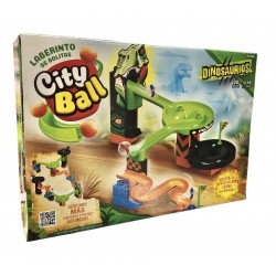 City Ball Dinosaurios Laberinto de bolitas 20 piezas 01-3206