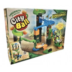 City Ball Dinosaurios Laberinto de bolitas 20 piezas 01-3206